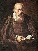 BASSETTI, Marcantonio Portrait of an Old Man with Book g oil painting on canvas